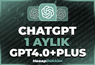 ⭐ChatGPT 4.0 Plus + GPT-4o + DallE [1 AYLIK]⭐