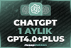⭐ChatGPT 4.0 Plus + GPT-4o + DallE [1 AYLIK]⭐