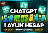 ⭐ChatGPT 5.0 PLUS & 4.o 1 Aylık⭐GARANTİ - OTO⭐