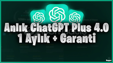 CHATGPT PLUS / 5kişilik + 1 Ay + GARANTİ