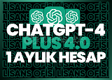 ⭐ ChatGPT Plus 4.0 [1 Aylık] + Garanti + Anlık