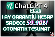 ⭐ChatGPT Plus 4.0 - 1 Aylık Hesap⭐