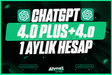 ⭐️CHATGPT PLUS 4.0 + 4o | 1 AYLIK⭐️