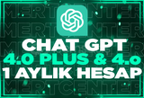 ⭐️CHATGPT PLUS 4.0 + 4-o OTO TESLİM⭐️