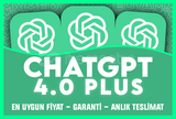 ⭐CHATGPT Plus 4.0 & 4-o 1 Aylık⭐