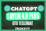 ⭐️CHATGPT PLUS 4.0 + 4-o OTO TESLİM ⭐️