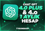 CHATGPT PLUS 4.0 + 4-o OTO TESLİM