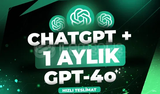 ✅ChatGPT Plus 4o + 4.0 [1 Aylık] + Garanti