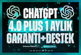 ⭐️ChatGPT Plus 4o & 4.0 | Sorunsuz⭐️