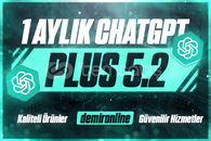 ⭐ ChatGPT PLUS 5.2 LİMİTSİZ OTO TESLİM⭐