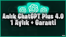 CHATGPT PLUS /UYGUN+ 1 Ay + GARANTİ