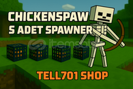 Chicken SMP Sunucusunda 5X İskelet Spawner 