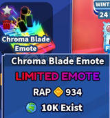 Chroma Blade Emote (BLADE BALL)