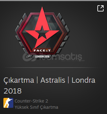 Çıkartma | Astralis | Londra 2018 Çıkartma | Astralis | Londra 2018