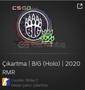Çıkartma | BIG (Holo) | 2020 RMR Çıkartma | BIG (Holo) | 2020 RMR