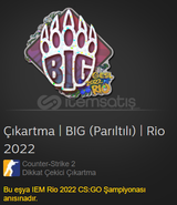 Çıkartma | BIG (Parıltılı) | Rio 2022