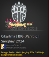Çıkartma | BIG (Parıltılı) | Şanghay 2024
