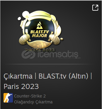 Çıkartma | BLAST.tv (Altın) | Paris 2023 Çıkartma | BLAST.tv (Altın) | Paris 2023