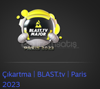 ✨Çıkartma | BLAST.tv | Paris 2023