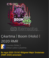 Çıkartma | Boom (Holo) | 2020 RMR