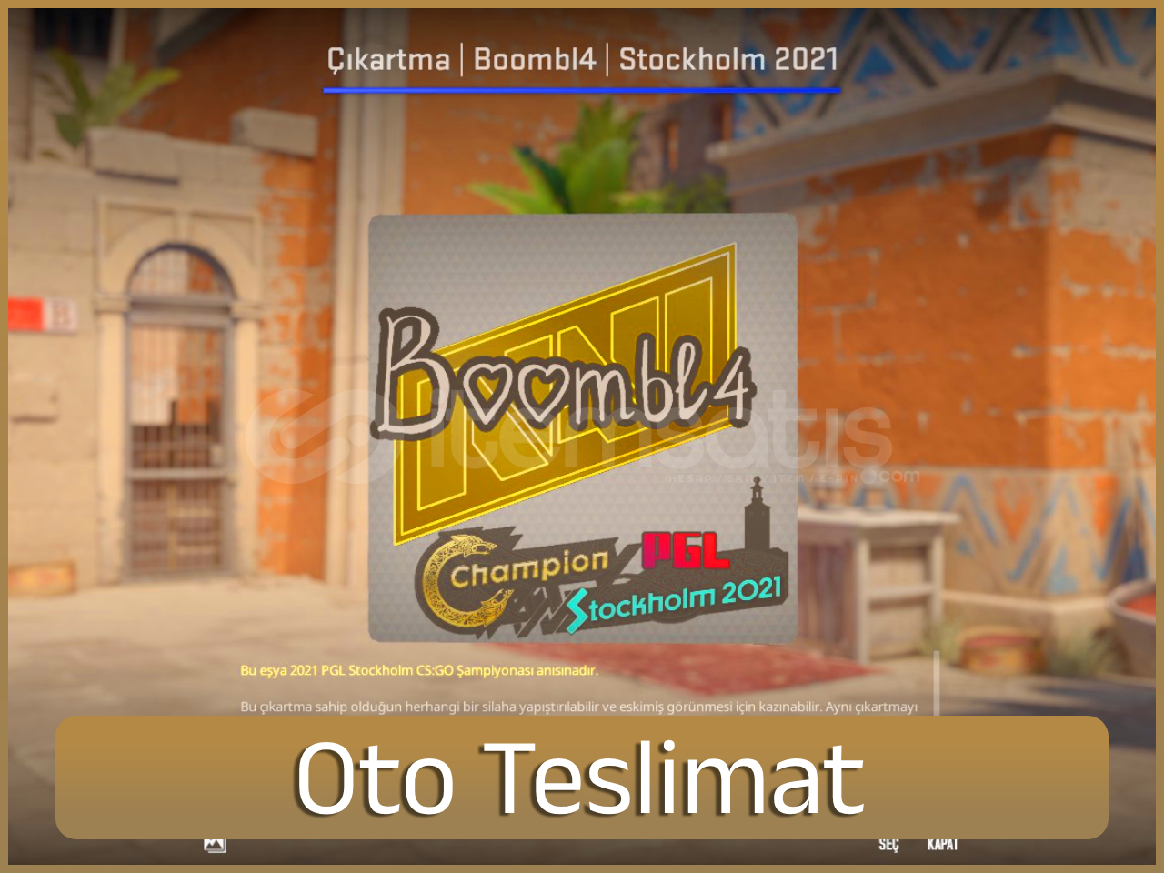 ⚡Çıkartma | Boombl4 | Stockholm 2021 ⚡Çıkartma | Boombl4 | Stockholm 2021
