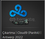 Çıkartma | Cloud9 (Parıltılı) | Antwerp 2022