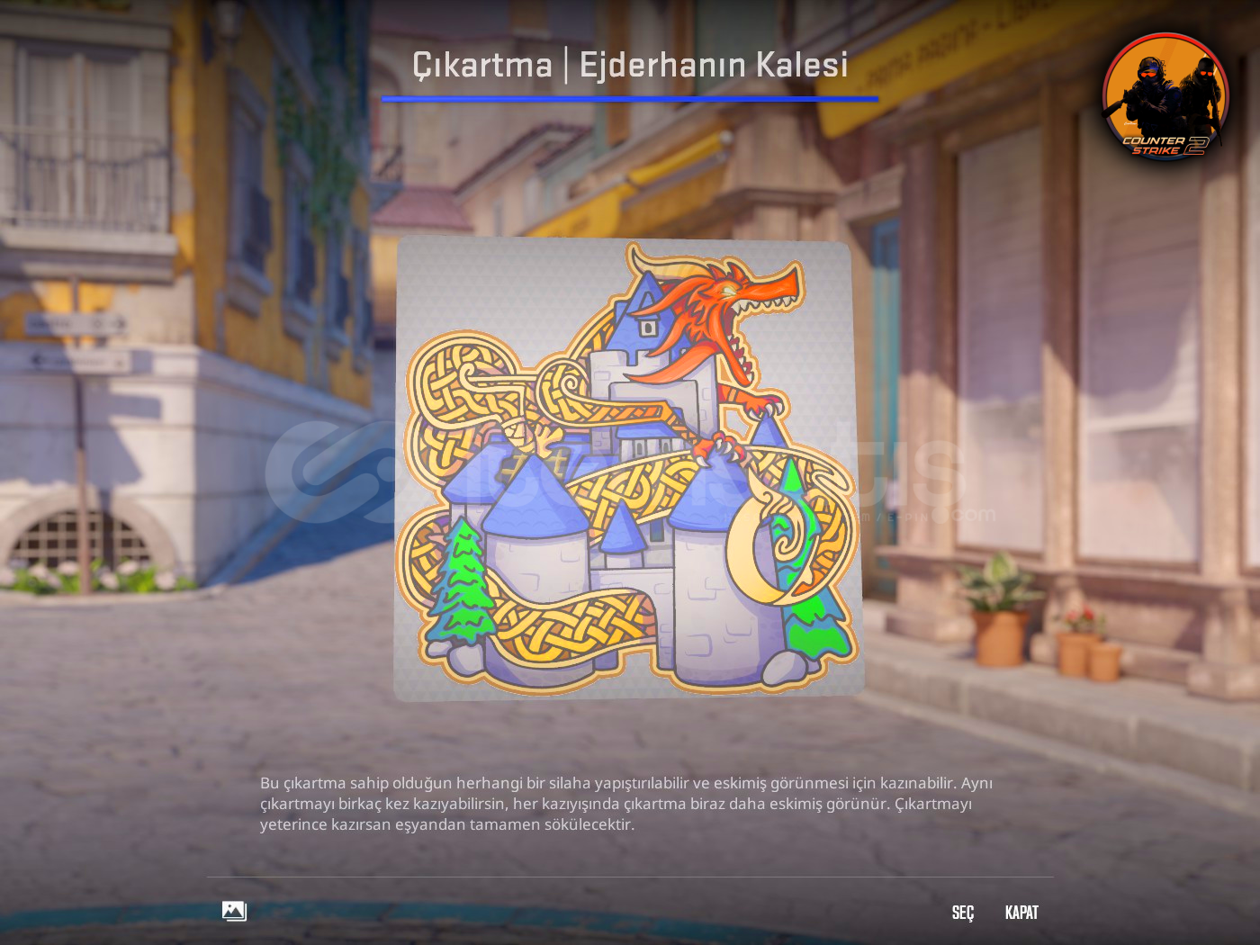 ⚡Çıkartma | Ejderhanın Kalesi ⚡Çıkartma | Ejderhanın Kalesi