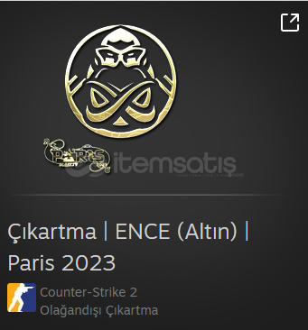 Çıkartma | ENCE (Altın) | Paris 2023 Çıkartma | ENCE (Altın) | Paris 2023
