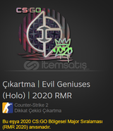 Çıkartma | Evil Geniuses (Holo) | 2020 RMR