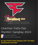 Çıkartma | FaZe Clan (Parıltılı) | Şanghay 2024