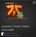 Çıkartma | Fnatic (Holo) | 2020 RMR