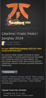 Çıkartma | Fnatic (Holo) | Şanghay 2024