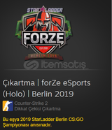 Çıkartma | forZe eSports (Holo) | Berlin 2019