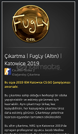 Çıkartma | FugLy (Altın) | Katowice 2019