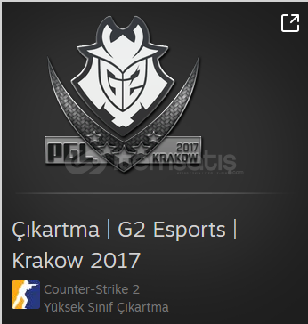 Çıkartma | G2 Esports | Krakow 2017 Çıkartma | G2 Esports | Krakow 2017