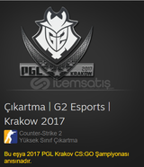 Çıkartma | G2 Esports | Krakow 2017