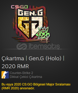 Çıkartma | Gen.G (Holo) | 2020 RMR