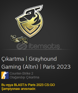 Çıkartma Grayhound Gaming (Altın) | Paris 2023