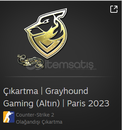 Çıkartma | Grayhound Gaming Altın | Paris 2023 Çıkartma | Grayhound Gaming Altın | Paris 2023