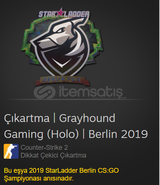 Çıkartma Grayhound Gaming (Holo) | Berlin 2019