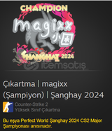 Çıkartma | magixx (Şampiyon) | Şanghay 2024