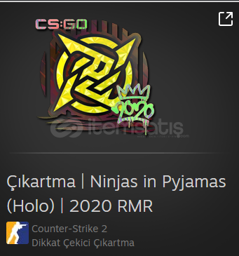 Çıkartma | Ninjas in Pyjamas (Holo) | 2020 RMR Çıkartma | Ninjas in Pyjamas (Holo) | 2020 RMR