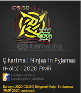 Çıkartma | Ninjas in Pyjamas (Holo) | 2020 RMR