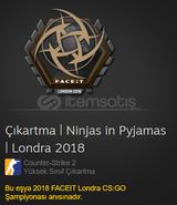 Çıkartma | Ninjas in Pyjamas | Londra 2018
