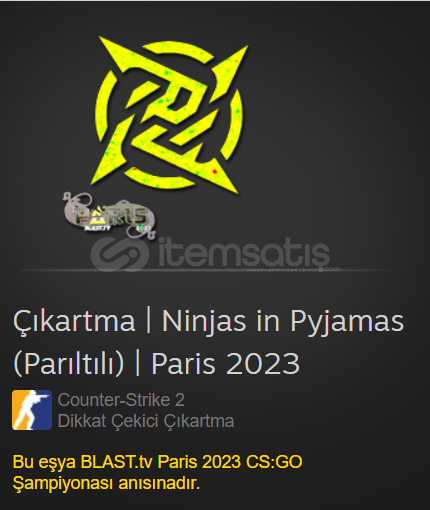 Çıkartma Ninjas in Pyjamas (Parıltılı) | Paris Çıkartma Ninjas in Pyjamas (Parıltılı) | Paris