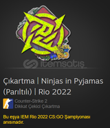 Çıkartma | Ninjas in Pyjamas (Parıltılı) | Rio