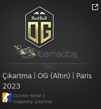 Çıkartma | OG (Altın) | Paris 2023 Çıkartma | OG (Altın) | Paris 2023