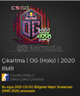 Çıkartma | OG (Holo) | 2020 RMR