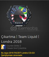 Çıkartma | Team Liquid | Londra 2018