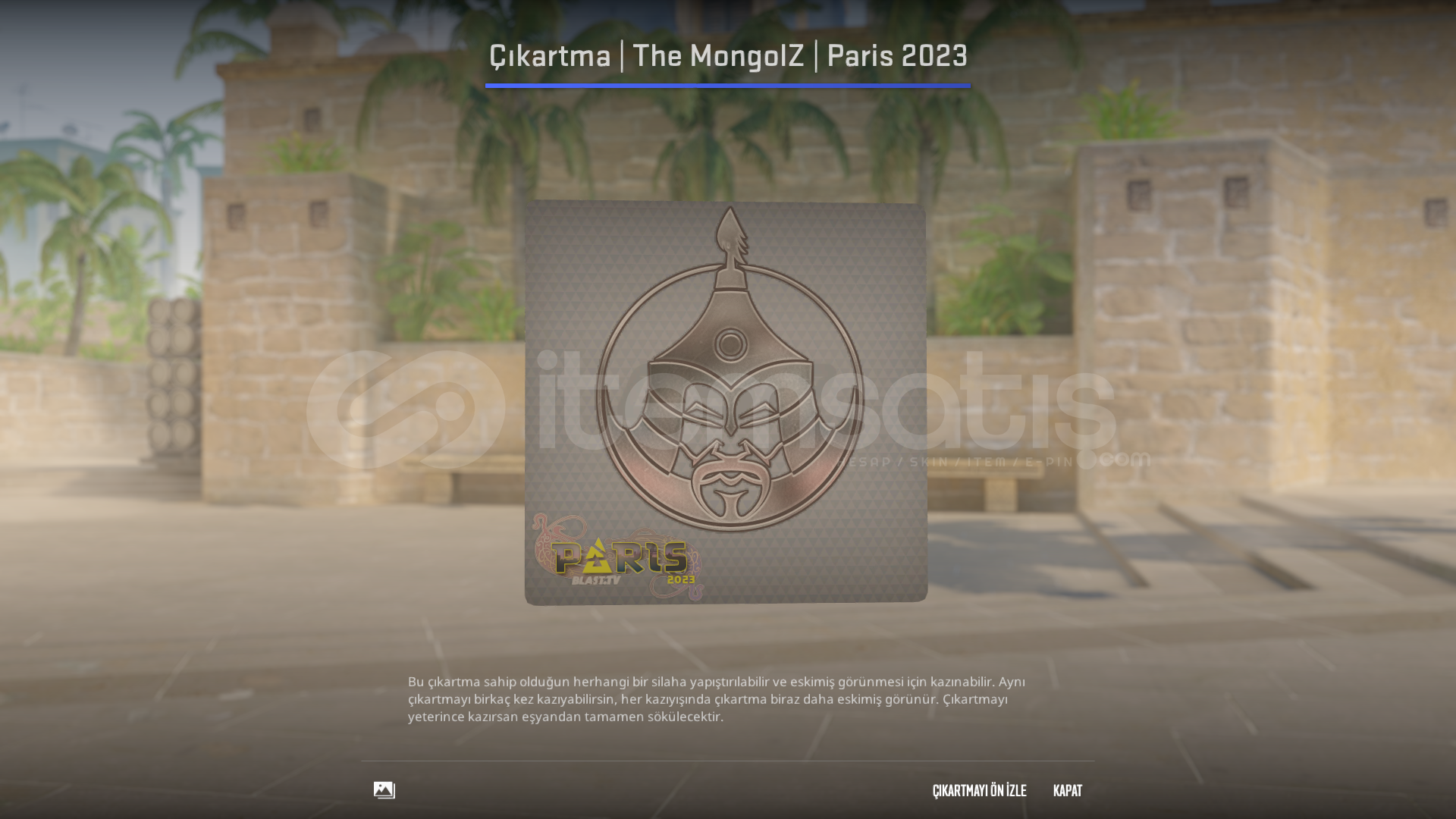 ✨Çıkartma | The MongolZ | Paris 2023✨ ✨Çıkartma | The MongolZ | Paris 2023✨